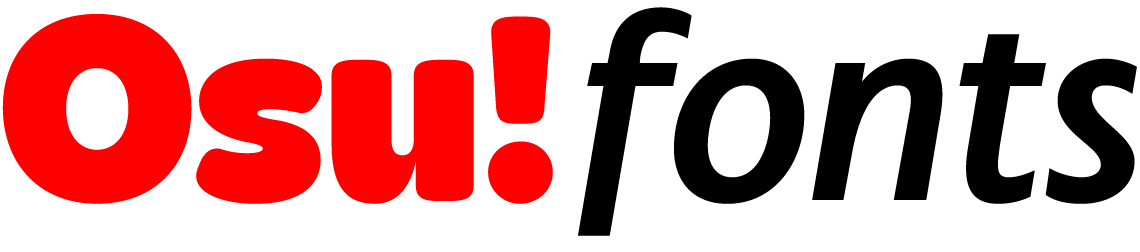 Osu! Fonts